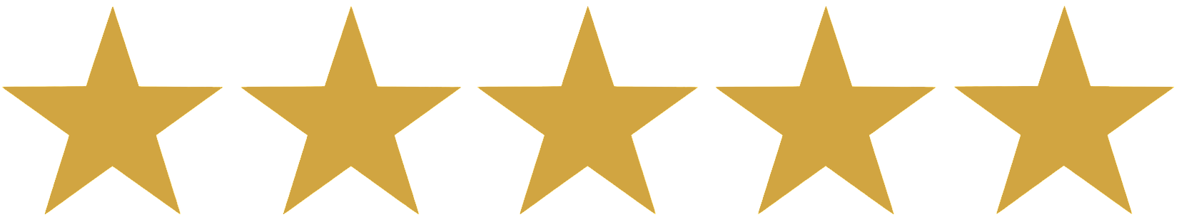 5 gold stars in a row